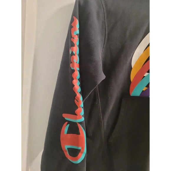 CHAMPION x COCA COLA Mens Small Reverse Weave Big Logo Sweatshirt Hoodie - Picture 3 of 16